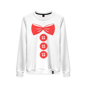 Женский свитшот хлопок Бант и пуговицы: в Ухте, 100% хлопок | прямой крой, круглый вырез, на манжетах и по низу широкая трикотажная резинка  | бантик | костюм | наряд | одежда