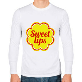 Мужской лонгслив хлопок с принтом Sweet lips в Ухте, 100% хлопок |  | chupa chups | sweet lips | антибренд | сладкие губы | чупа чупс