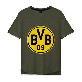 Мужская футболка хлопок Oversize с принтом Borussia Dortmund в Ухте, 100% хлопок | свободный крой, круглый ворот, “спинка” длиннее передней части | боруссия | дортмунд