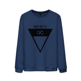 Мужской свитшот хлопок с принтом Infinity Triangle в Ухте, 100% хлопок |  | infinity | infinity triangle | swag | triangle | бесконечность | инфинити | свег | треугольник