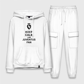 Мужской костюм хлопок с толстовкой с принтом keep calm I am juventus fan в Ухте,  |  | juventus | keep calm | болельщик | кип калм | фанат | футбол | ювентус