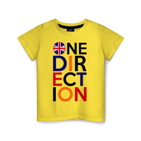 Детская футболка хлопок с принтом One direction в Ухте, 100% хлопок | круглый вырез горловины, полуприлегающий силуэт, длина до линии бедер | 1d | british flag | i love one direction | keep calm | music | one direction | британский флаг
