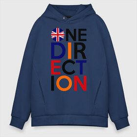 Мужское худи Oversize хлопок с принтом One direction в Ухте, френч-терри — 70% хлопок, 30% полиэстер. Мягкий теплый начес внутри —100% хлопок | боковые карманы, эластичные манжеты и нижняя кромка, капюшон на магнитной кнопке | 1d | british flag | i love one direction | keep calm | music | one direction | британский флаг