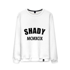 Мужской свитшот хлопок с принтом Shady MCMXCIX в Ухте, 100% хлопок |  | Тематика изображения на принте: хип хоп