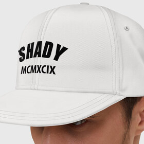 Кепка снепбек с прямым козырьком с принтом Shady MCMXCIX в Ухте, хлопок 100% |  | Тематика изображения на принте: хип хоп