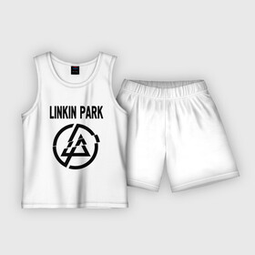 Детская пижама с шортами хлопок с принтом Linkin Park в Ухте,  |  | linkin park | rock | альтернативный метал | альтернативный рок | линкин парк | ню метал | рок | рэпкор | электроник рок