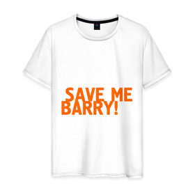 Мужская футболка хлопок с принтом Save me, Barry! в Ухте, 100% хлопок | прямой крой, круглый вырез горловины, длина до линии бедер, слегка спущенное плечо. | misfits