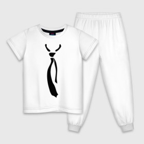 Детская пижама хлопок с принтом Болтающийся галстук в Ухте, 100% хлопок |  брюки и футболка прямого кроя, без карманов, на брюках мягкая резинка на поясе и по низу штанин
 | Тематика изображения на принте: 