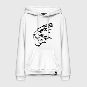 Мужская толстовка хлопок с принтом Тигр узор в Ухте, френч-терри, мягкий теплый начес внутри (100% хлопок) | карман-кенгуру, эластичные манжеты и нижняя кромка, капюшон с подкладом и шнурком | Тематика изображения на принте: животные | прикольные картинки | тату | тигр | тигр узор | узор