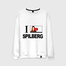 Мужской свитшот хлопок с принтом Саша Спилберг в Ухте, 100% хлопок |  | i love spilberg | sasha spilberg | видеоблоггер | люблю спилберг | саша спилберг