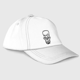 Бейсболка с принтом Зомбарь в Ухте, 100% хлопок | классический козырек, металлическая застежка-регулятор размера | Тематика изображения на принте: зомби