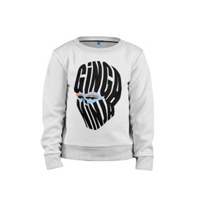 Детский свитшот хлопок с принтом Рыжий ниндзя в Ухте, 100% хлопок | круглый вырез горловины, эластичные манжеты, пояс и воротник | ниндзя | прикольные надписи | рыжий | рыжий ниндзя