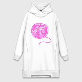 Платье-худи хлопок с принтом Клубок в Ухте,  |  | клубок | нитки | парные