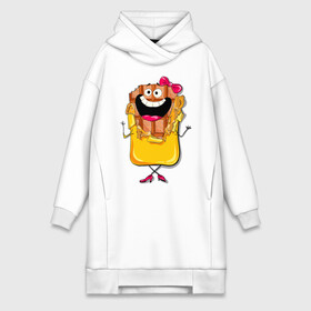 Платье-худи хлопок с принтом Шоколадка в Ухте,  |  | бантик | парные | улыбка | шоколад | шоколадка