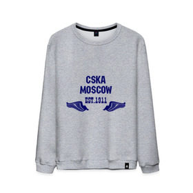 Мужской свитшот хлопок с принтом CSKA Moscow в Ухте, 100% хлопок |  | цска