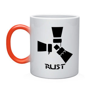 Кружка хамелеон с принтом Rust в Ухте, керамика | меняет цвет при нагревании, емкость 330 мл | rust