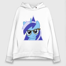 Женское худи Oversize хлопок с принтом Trixie hipster в Ухте, френч-терри — 70% хлопок, 30% полиэстер. Мягкий теплый начес внутри —100% хлопок | боковые карманы, эластичные манжеты и нижняя кромка, капюшон на магнитной кнопке | hipster | my little pony | swag | trixie | дружба   это чудо | мультфильм | пони | поняши | поняшки | сваг | свэг | трикси