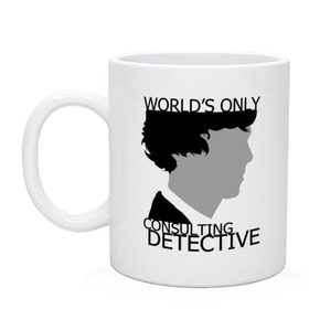 Кружка с принтом Sherlock Detective в Ухте, керамика | объем — 330 мл, диаметр — 80 мм. Принт наносится на бока кружки, можно сделать два разных изображения | sherlock detective | кино | мультфильмы и тв 
подкатегория: | сыщик | холмс | хомс