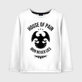 Детский лонгслив хлопок Железо никогда не врет: в Ухте, 100% хлопок | круглый вырез горловины, полуприлегающий силуэт, длина до линии бедер | железо | никогда не врет | птица | силовой спорт | спорт