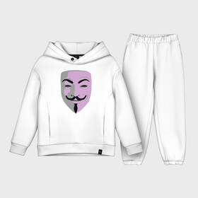 Детский костюм хлопок Oversize с принтом Маска Гая Фокса в Ухте,  |  | vendetta | вендетта | гай | маска | позитив | смайлы | тбили | теплый маска | фокс