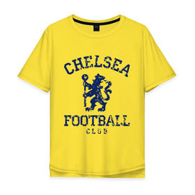 Мужская футболка хлопок Oversize с принтом Chelsea FC в Ухте, 100% хлопок | свободный крой, круглый ворот, “спинка” длиннее передней части | Тематика изображения на принте: 1905 | chelsea | chelsea logo | fc | footbal club | лого | логотип | спорт | футбол | футбольный клуб | челси