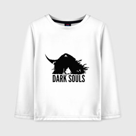 Детский лонгслив хлопок с принтом Dark Souls в Ухте, 100% хлопок | круглый вырез горловины, полуприлегающий силуэт, длина до линии бедер | dark souls | praise the sun | you died | дарк соулс | темные души