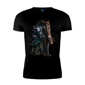 Мужская футболка премиум Watch Dogs (Aiden Pierce): в Ухте, 92% хлопок, 8% лайкра | приталенный силуэт, круглый вырез ворота, длина до линии бедра, короткий рукав | aiden | dog | pierce | watch | пирс | эйден