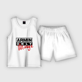 Детская пижама с шортами хлопок с принтом Armin only   mirage в Ухте,  |  | Тематика изображения на принте: addicted | buuren | mirage | van | аrmin