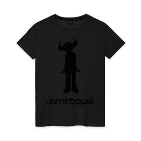 Женская футболка хлопок с принтом Jamiroquai в Ухте, 100% хлопок | прямой крой, круглый вырез горловины, длина до линии бедер, слегка спущенное плечо | funk | jamiroquai | jazz | джаз | джамирокуай | фанк
