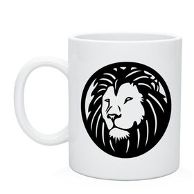 Кружка с принтом Swag Lion в Ухте, керамика | объем — 330 мл, диаметр — 80 мм. Принт наносится на бока кружки, можно сделать два разных изображения | Тематика изображения на принте: 