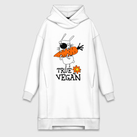 Платье-худи хлопок True vegan (истинный веган): в Ухте,  |  | carrot | flower | rabbit | true | vegan | веган | заяц | истинный | морковка | ролик | цветок | экология