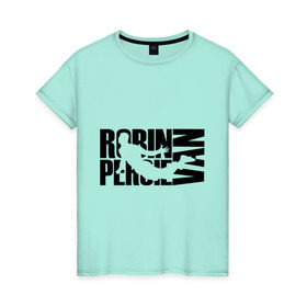 Женская футболка хлопок с принтом Ван Перси (Van Persie) в Ухте, 100% хлопок | прямой крой, круглый вырез горловины, длина до линии бедер, слегка спущенное плечо | ван перси | мяч | спорт | футбол