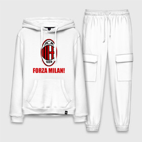Мужской костюм хлопок с толстовкой с принтом Милан вперед в Ухте,  |  | Тематика изображения на принте: 