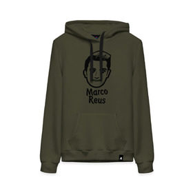 Женская толстовка хлопок Reus: в Ухте, френч-терри, мягкий теплый начес внутри (100% хлопок) | карман-кенгуру, эластичные манжеты и нижняя кромка, капюшон с подкладом и шнурком | германия | голова | лицо | марко | ройс | футбол