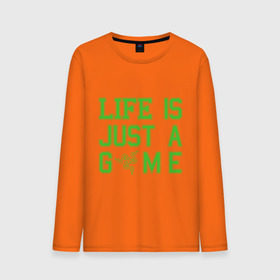 Мужской лонгслив хлопок с принтом Life is just a game в Ухте, 100% хлопок |  | razer