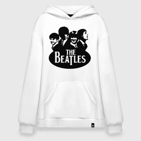 Худи SuperOversize хлопок с принтом The Beatles 1 в Ухте, 70% хлопок, 30% полиэстер, мягкий начес внутри | карман-кенгуру, эластичная резинка на манжетах и по нижней кромке, двухслойный капюшон
 | beatles | harrison | lennon | mccartmey | starr | битлз