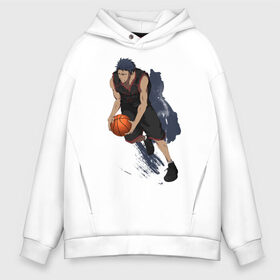 Мужское худи Oversize хлопок с принтом Aomine в Ухте, френч-терри — 70% хлопок, 30% полиэстер. Мягкий теплый начес внутри —100% хлопок | боковые карманы, эластичные манжеты и нижняя кромка, капюшон на магнитной кнопке | basket | kuroko no basket | kuroko no basuke | аниме | баскетбол | куроко | мяч | парни | спорт