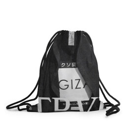 Рюкзак-мешок 3D с принтом SAMURAI в Ухте, 100% полиэстер | плотность ткани — 200 г/м2, размер — 35 х 45 см; лямки — толстые шнурки, застежка на шнуровке, без карманов и подкладки | blvck collectionuifig | samurai | swag | араб