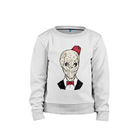 Детский свитшот хлопок Тишина: в Ухте, 100% хлопок | круглый вырез горловины, эластичные манжеты, пояс и воротник | зомби