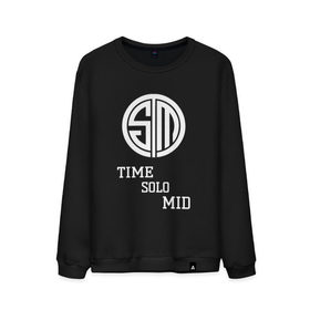 Мужской свитшот хлопок с принтом TIME SOLO MID в Ухте, 100% хлопок |  | counter | counter   strike | tsm   одна из лучших команд counter strike.strike | игры | кс