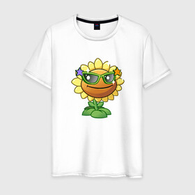 Мужская футболка хлопок с принтом Plants vs Zombies в Ухте, 100% хлопок | прямой крой, круглый вырез горловины, длина до линии бедер, слегка спущенное плечо. | @