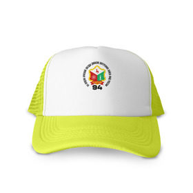 Кепка тракер с сеткой с принтом 94  Саровская  дивизия ВВ МВД в Ухте, трикотажное полотно; задняя часть — сетка | длинный козырек, универсальный размер, пластиковая застежка | 94 дивизия | вв | саровская