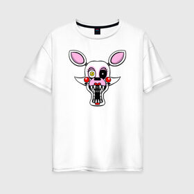 Женская футболка хлопок Oversize с принтом Mangle FNAF в Ухте, 100% хлопок | свободный крой, круглый ворот, спущенный рукав, длина до линии бедер
 | fnaf | mangle | фнаф