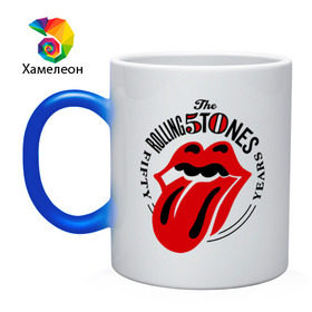 Кружка хамелеон с принтом Rolling Stones в Ухте, керамика | меняет цвет при нагревании, емкость 330 мл | rolling stones