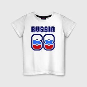 Детская футболка хлопок с принтом Russia - 68 (Тамбовская обл.) в Ухте, 100% хлопок | круглый вырез горловины, полуприлегающий силуэт, длина до линии бедер | 