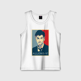 Детская майка хлопок Десятый доктор Allons-y!: в Ухте,  |  | allons y | doctor who | десятый доктор | доктор кто