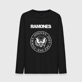 Мужской лонгслив хлопок с принтом Ramones в Ухте, 100% хлопок |  | joey ramone | punk | ramones | панк | рамонес