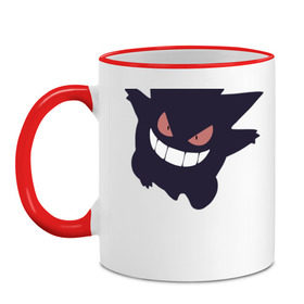 Кружка двухцветная Trickster: в Ухте, керамика | объем — 330 мл, диаметр — 80 мм. Цветная ручка и кайма сверху, в некоторых цветах — вся внутренняя часть | trickster трикстер покемон pokemon