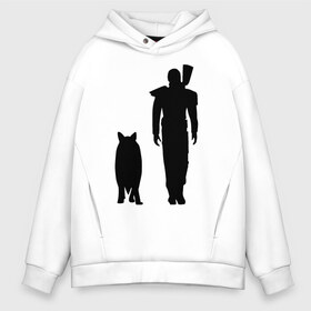Мужское худи Oversize хлопок с принтом Спутники в Ухте, френч-терри — 70% хлопок, 30% полиэстер. Мягкий теплый начес внутри —100% хлопок | боковые карманы, эластичные манжеты и нижняя кромка, капюшон на магнитной кнопке | спутники фаллаут fallout