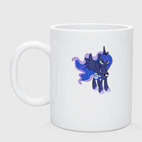 Кружка с принтом Princess Luna в Ухте, керамика | объем — 330 мл, диаметр — 80 мм. Принт наносится на бока кружки, можно сделать два разных изображения | friendship is magic | my little pony | princess luna